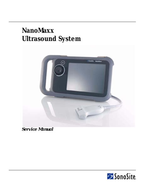 SONOSITE NANOMAXX SERVICE MANUAL Ebook Reader